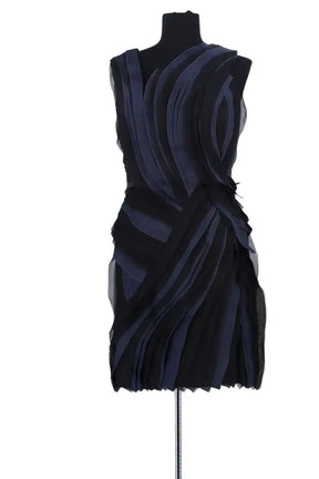Robe Lanvin Noir en Soie, taille M - Seconde Main