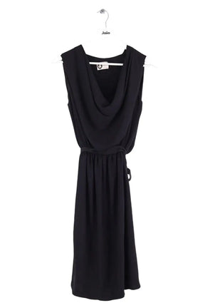 Robe Lanvin Noir en Soie, taille S - Seconde Main