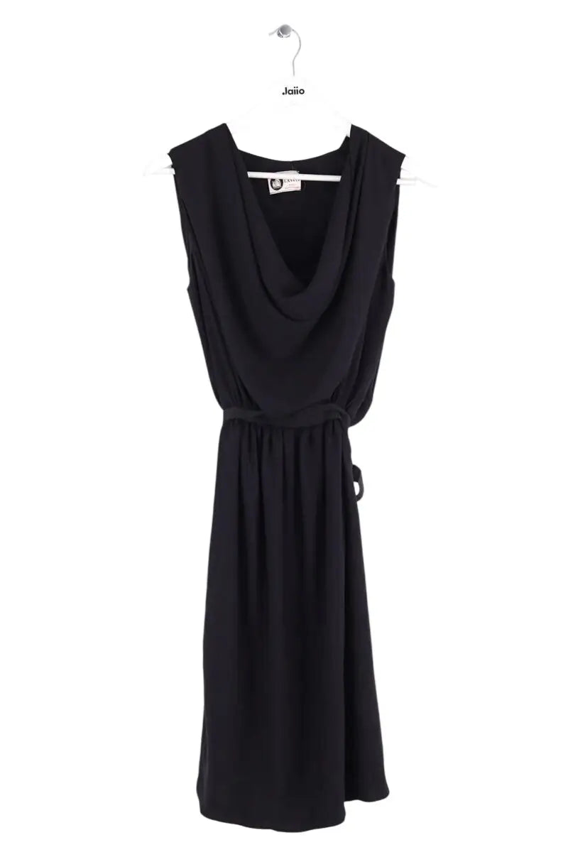 Robe Lanvin Noir en Soie, taille S - Seconde Main