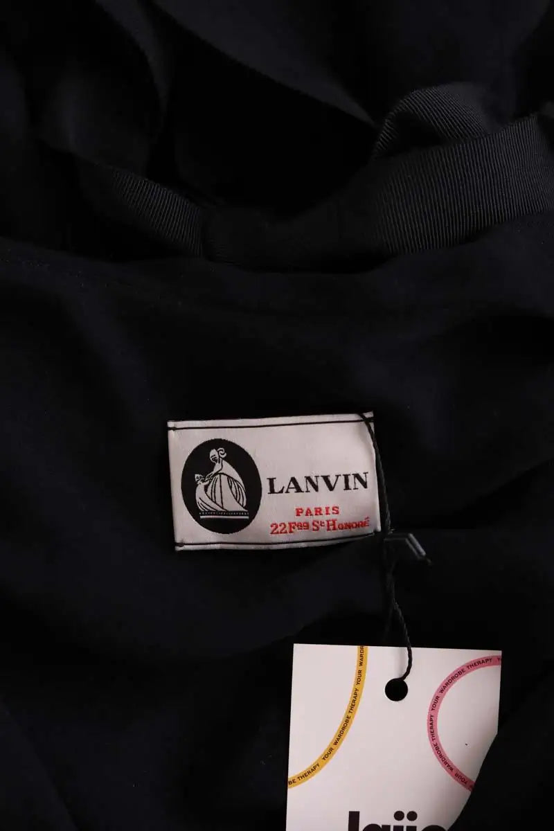 Robe Lanvin Noir en Soie
