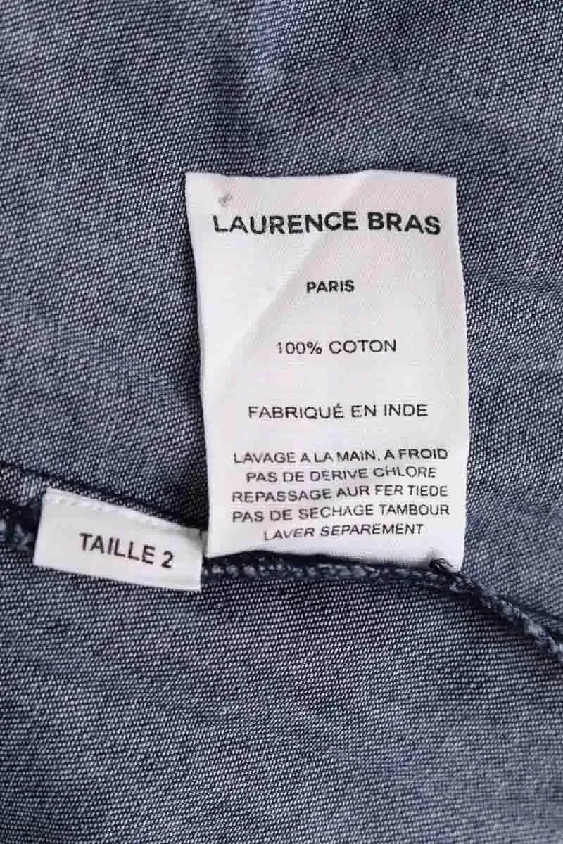 Robe Laurence Bras Bleu en Coton