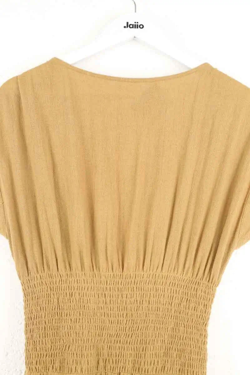 Robe Laurence Bras Camel en Coton