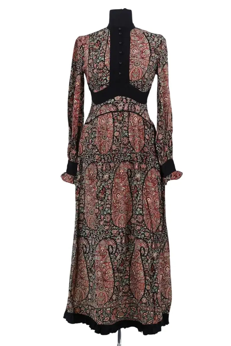 Robe Laurence Bras Noir en Viscose, taille XS - Seconde Main