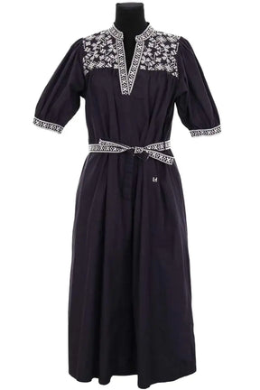 Robe Leon & Harper Marine en Coton, taille L - Seconde Main