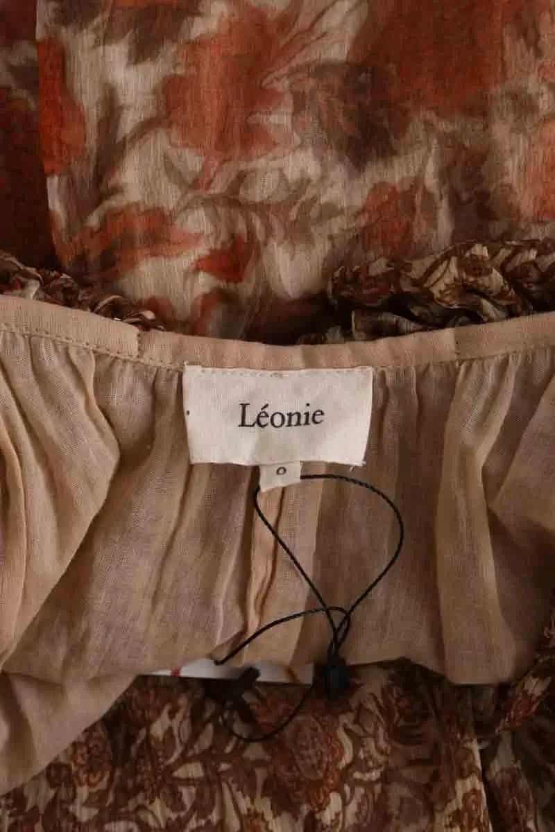 Robe Léonie Beige en Viscose
