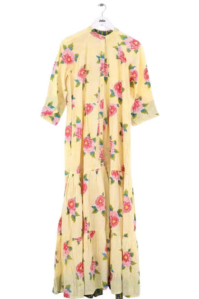 Robe Lisa Corti Jaune en Coton, taille M - Seconde Main