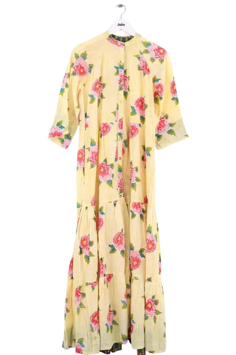 Robe Lisa Corti Jaune en Coton, taille M - Seconde Main
