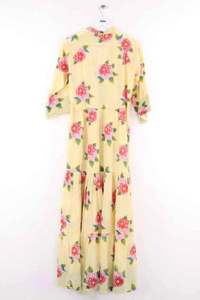 Robe Lisa Corti Jaune en Coton