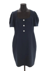 Robe LK Bennett Bleu en Viscose, taille XXL - Seconde Main
