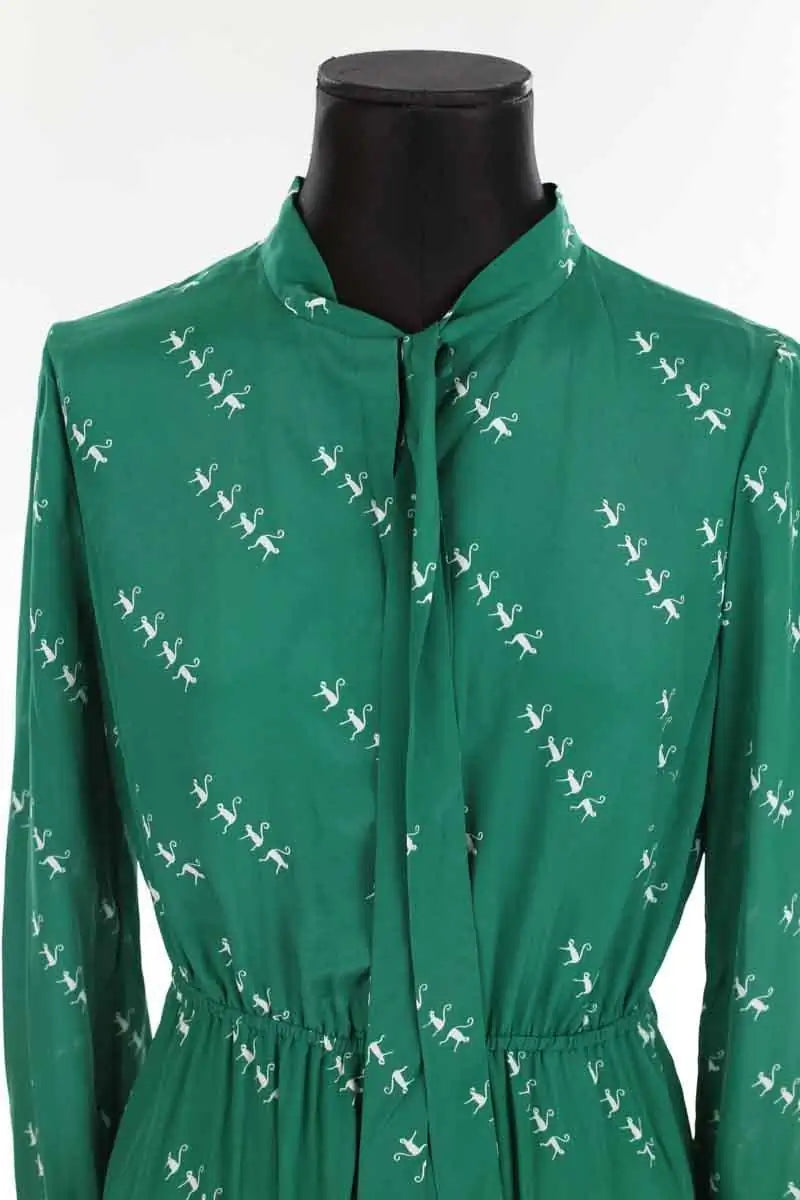 Robe LK Bennett Bridget Vert en Viscose