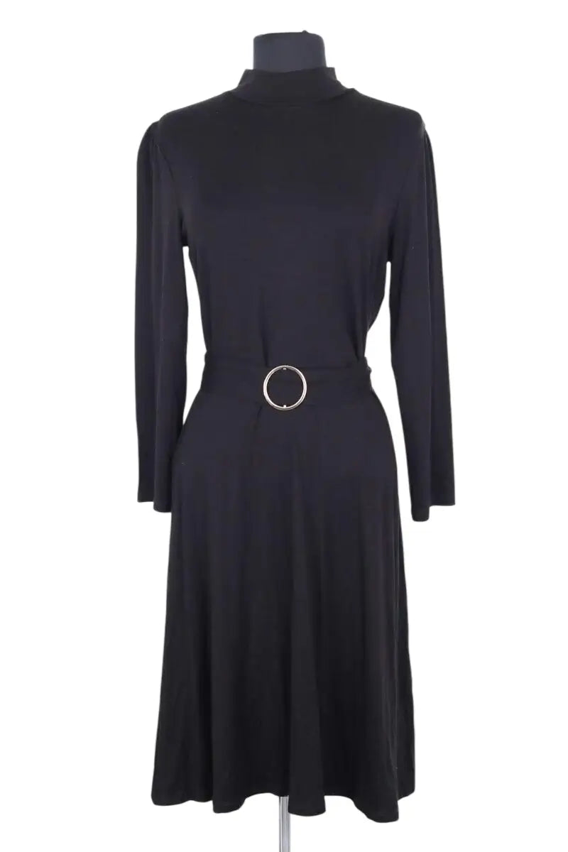 Robe LK Bennett Florrie Noir en Viscose, taille L - Seconde Main