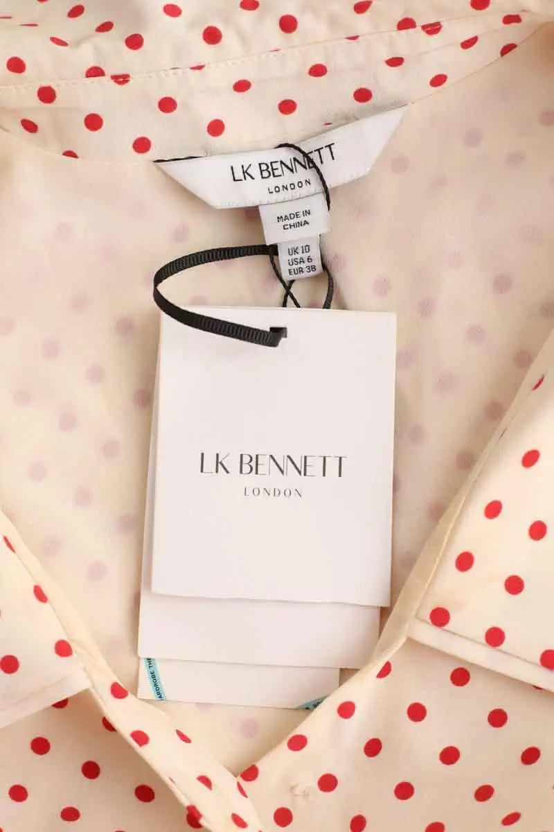 Robe LK Bennett Hilde Beige en Soie