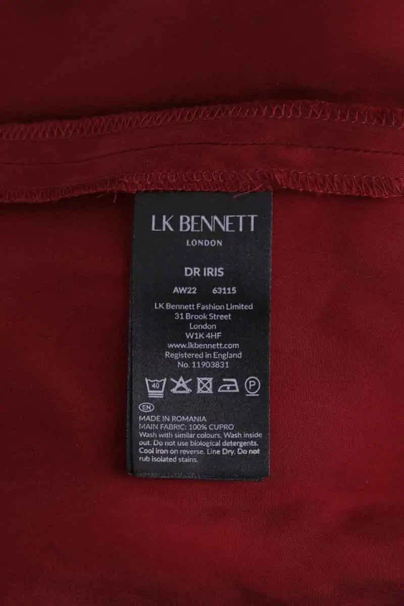Robe LK Bennett Iris Bordeaux en Synthétique