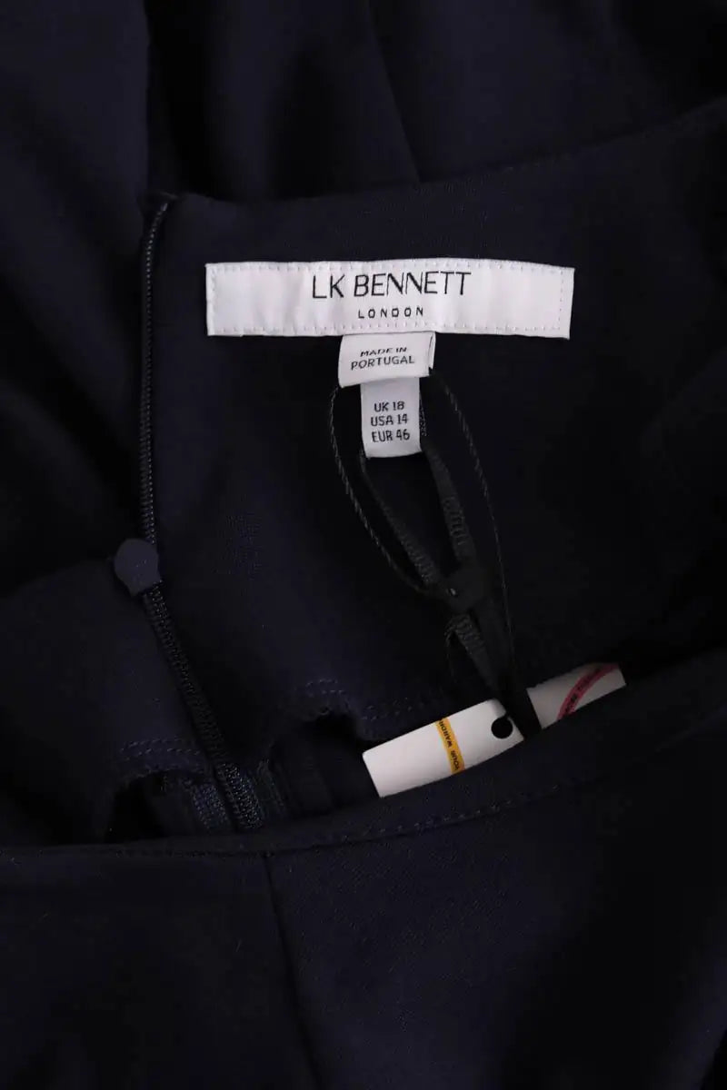 Robe LK Bennett Liya Marine en Viscose