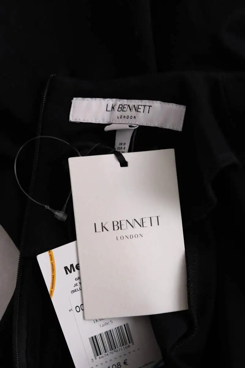 Robe LK Bennett Liya Noir en Viscose