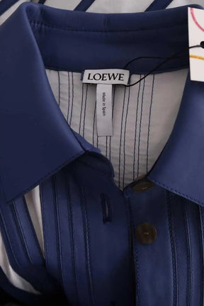 Robe Loewe Bleu en Cuir