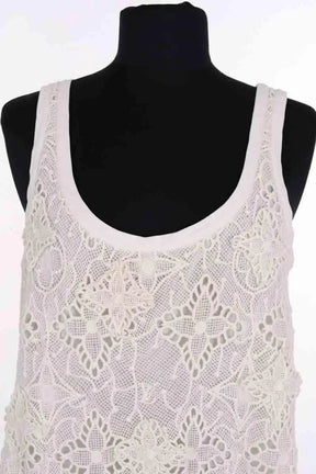 Robe Louis Vuitton Blanc en Soie