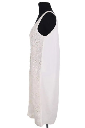 Robe Louis Vuitton Blanc en Soie