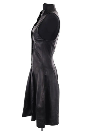 Robe Louis Vuitton Noir en Cuir