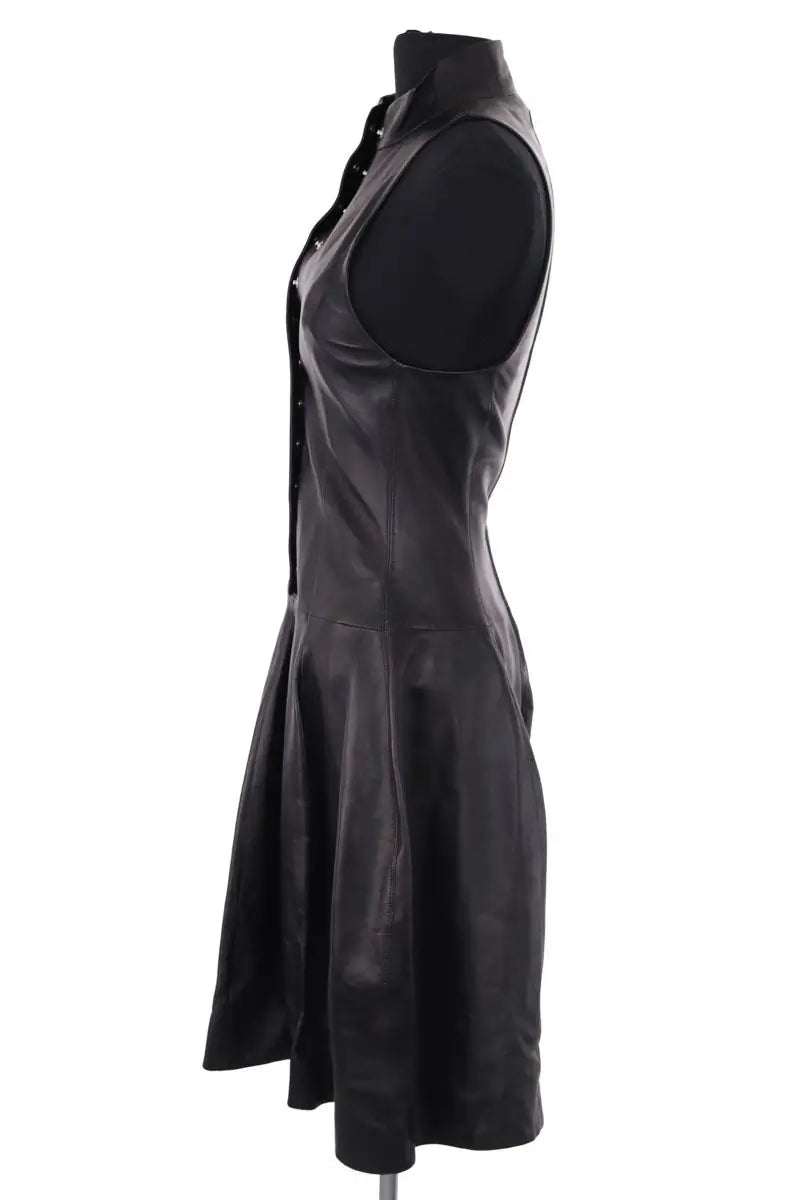 Robe Louis Vuitton Noir en Cuir