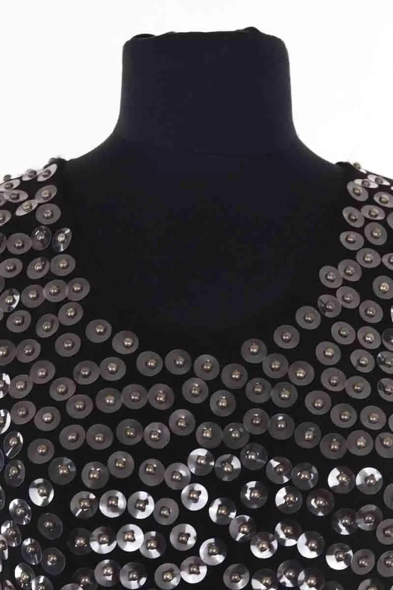 Robe Louis Vuitton Noir en Paillettes