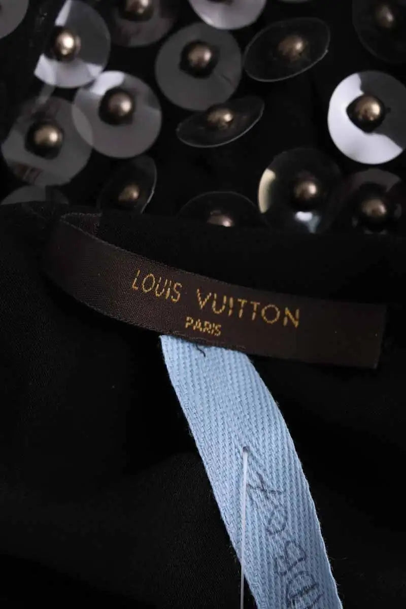 Robe Louis Vuitton Noir en Paillettes