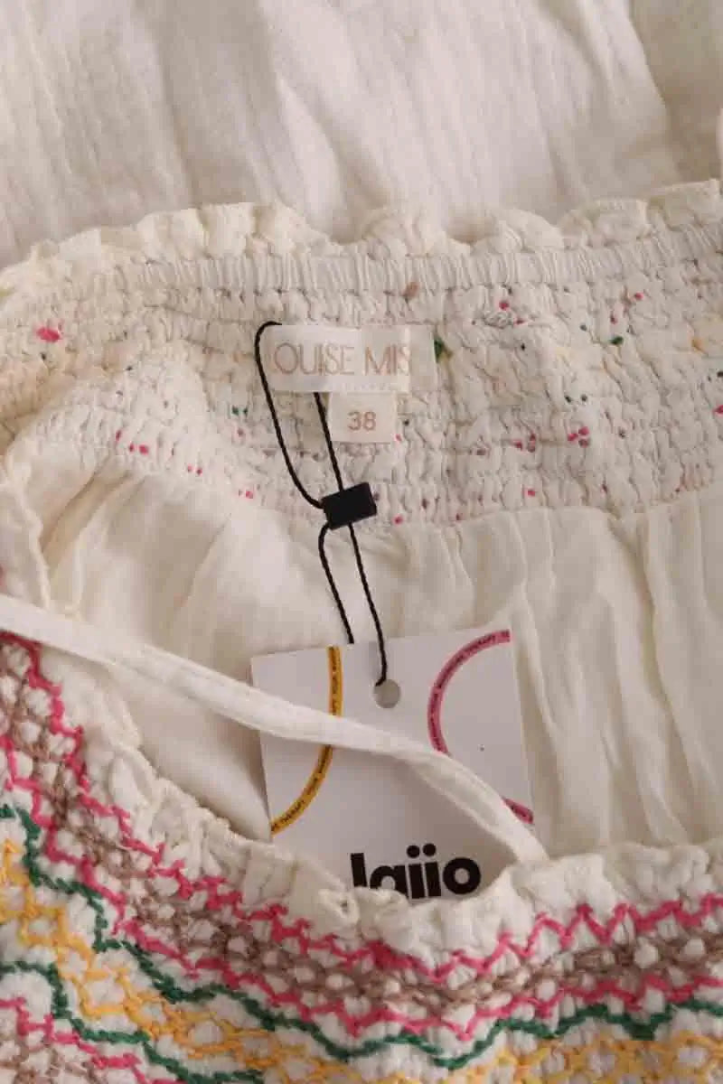 Robe Louise Misha Ecru en Coton