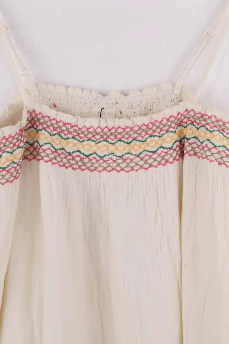 Robe Louise Misha Ecru en Coton