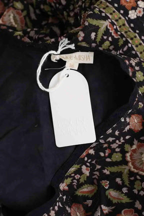Robe Louise Misha Marine en Synthétique