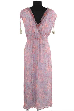 Robe Louise Misha Plumiska Multicolore en Soie