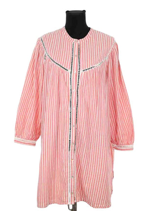 Robe Louise Misha Rose en Coton, taille M - Seconde Main
