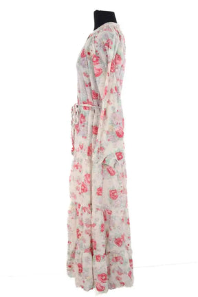 Robe Maison Hotel Blanc en Synthétique