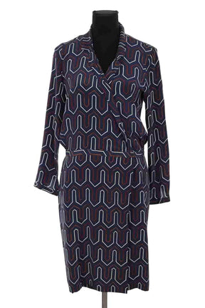 Robe Maison Père Marine en Soie, taille S - Seconde Main