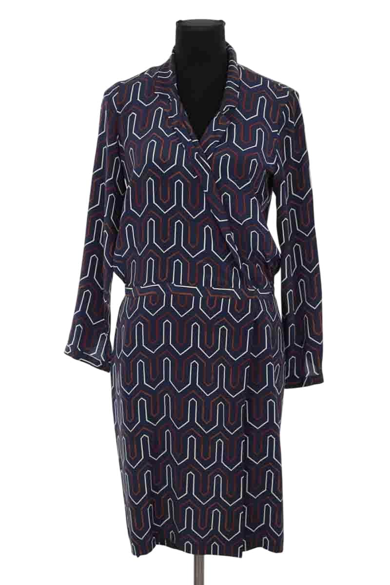 Robe Maison Père Marine en Soie, taille S - Seconde Main