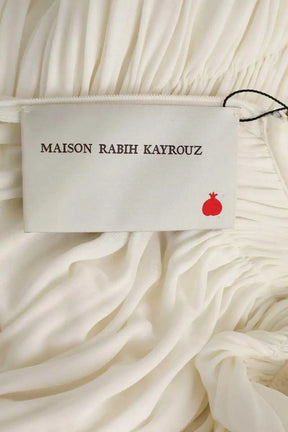 Robe Maison Rabih Kayrouz Blanc en Synthétique