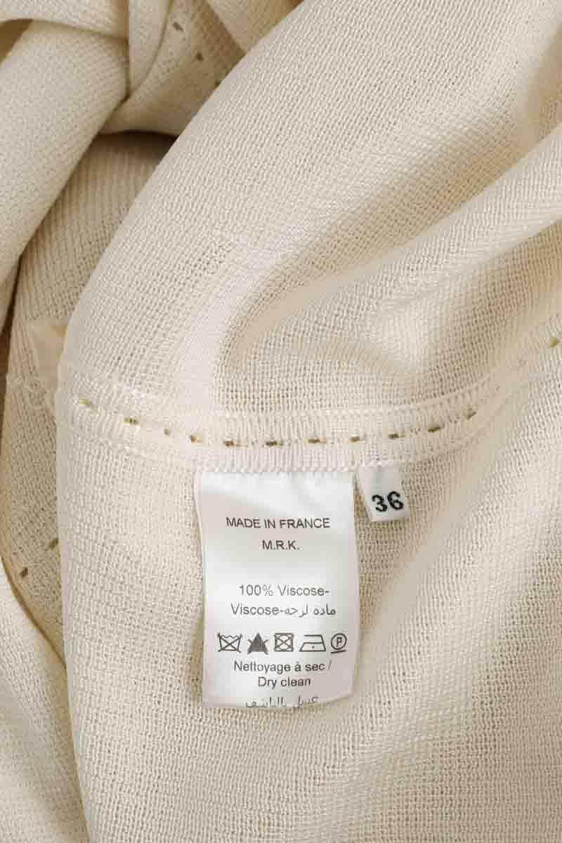Robe Maison Rabih Kayrouz Blanc en Viscose