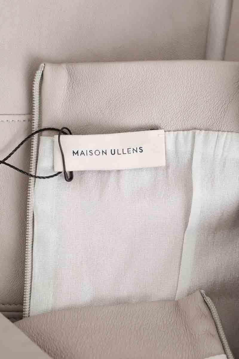 Robe Maison Ullens Gris en Cuir