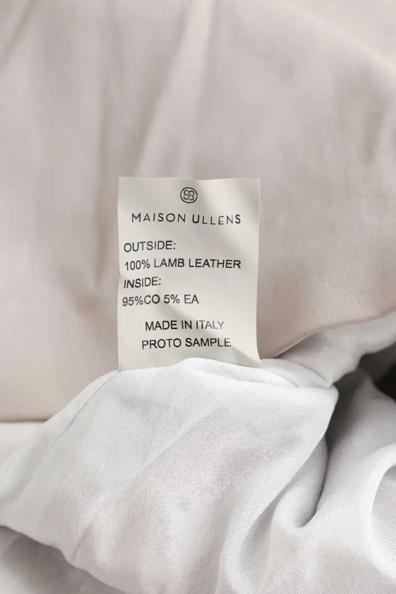 Robe Maison Ullens Gris en Cuir