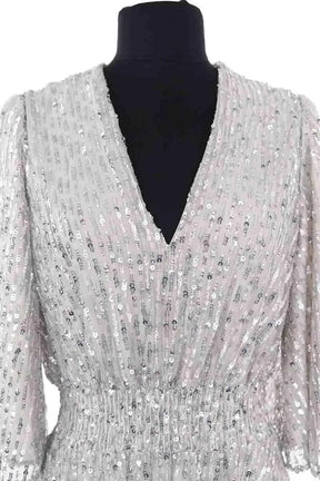 Robe Maje Argent en Synthétique