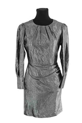 Robe Maje Argent en Synthétique, taille S - Seconde Main