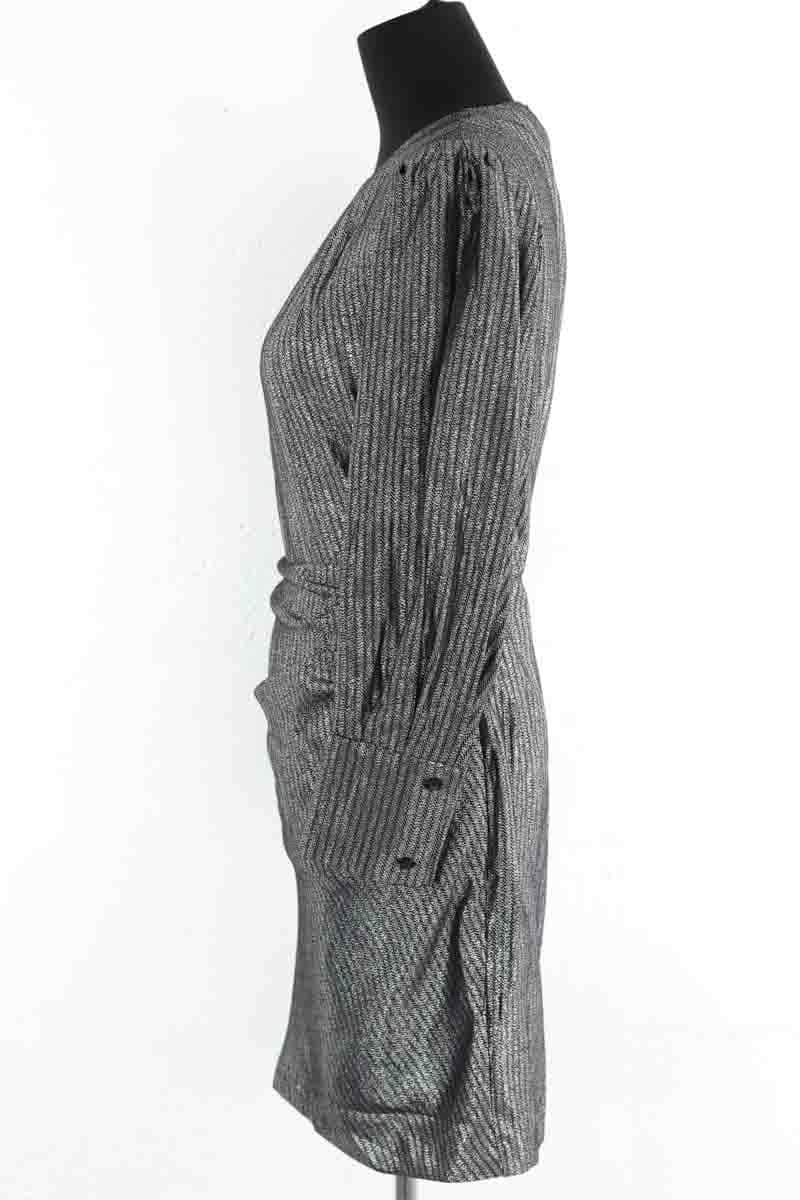 Robe Maje Argent en Synthétique