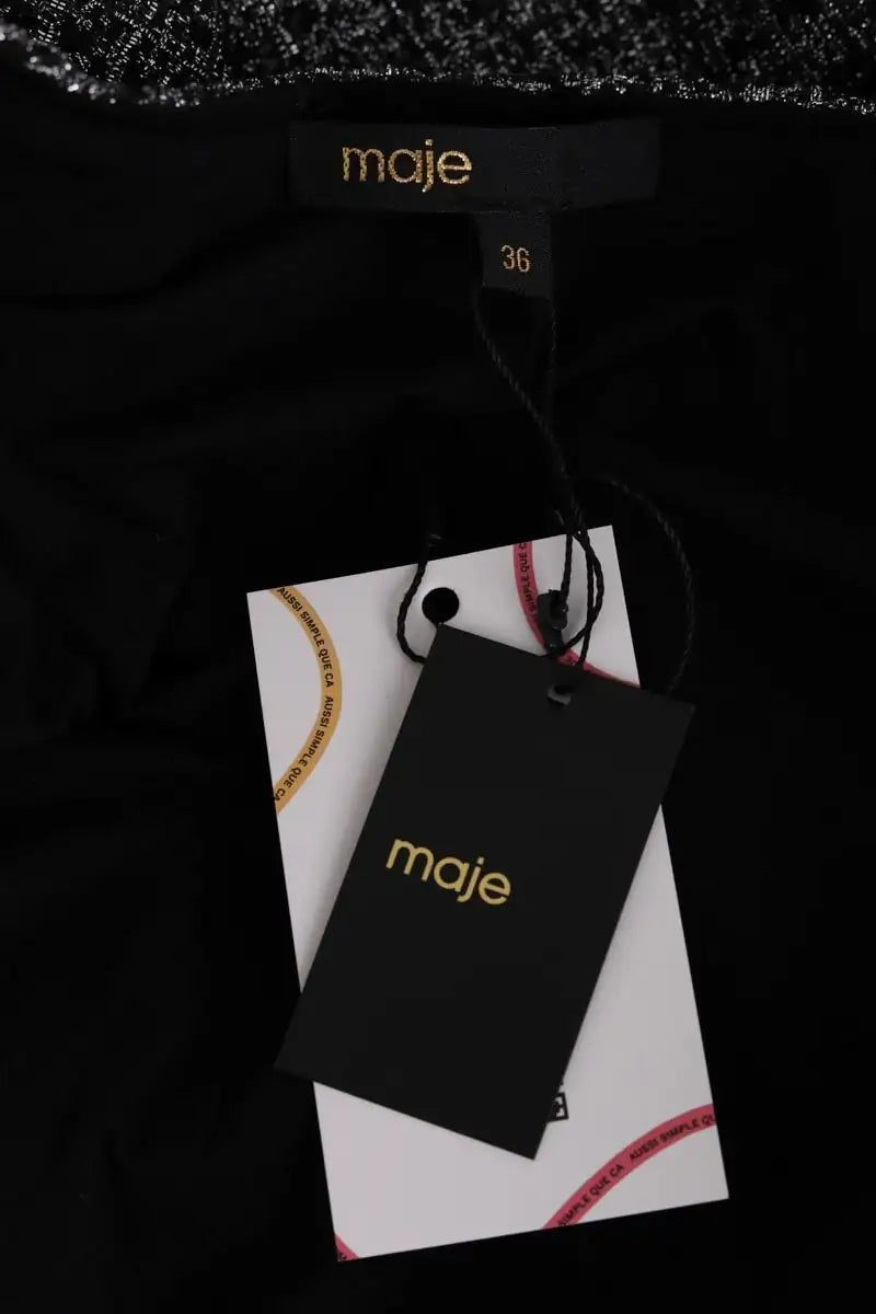 Robe Maje Argent en Synthétique