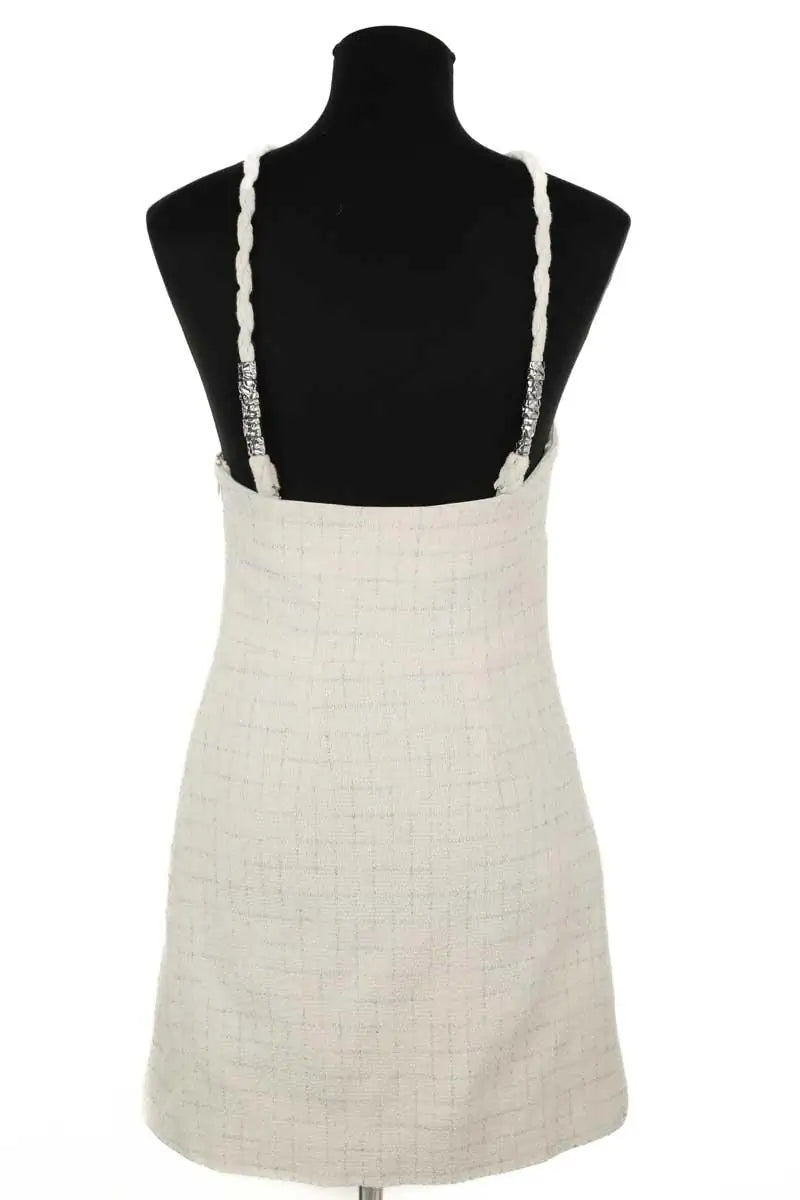 Robe Maje Blanc en Coton - élasthanne