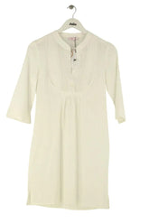 Robe Maje Blanc en Coton, taille S - Seconde Main