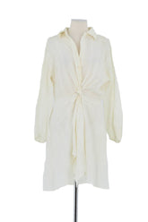 Robe Maje Blanc en Coton, taille S - Seconde Main