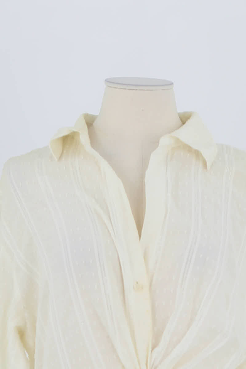 Robe Maje Blanc en Coton