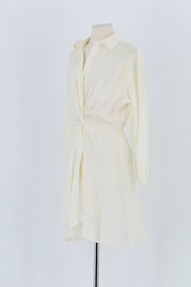 Robe Maje Blanc en Coton