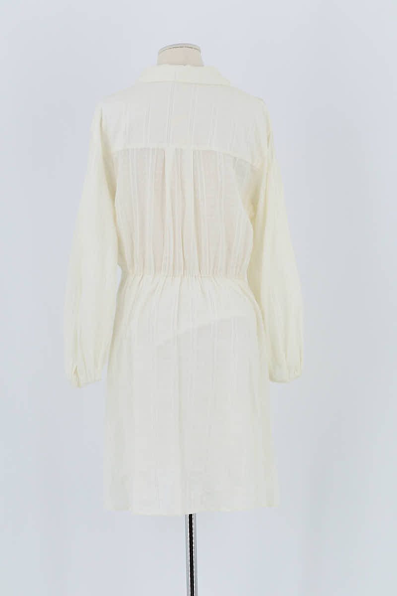 Robe Maje Blanc en Coton