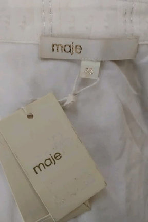 Robe Maje Blanc en Coton