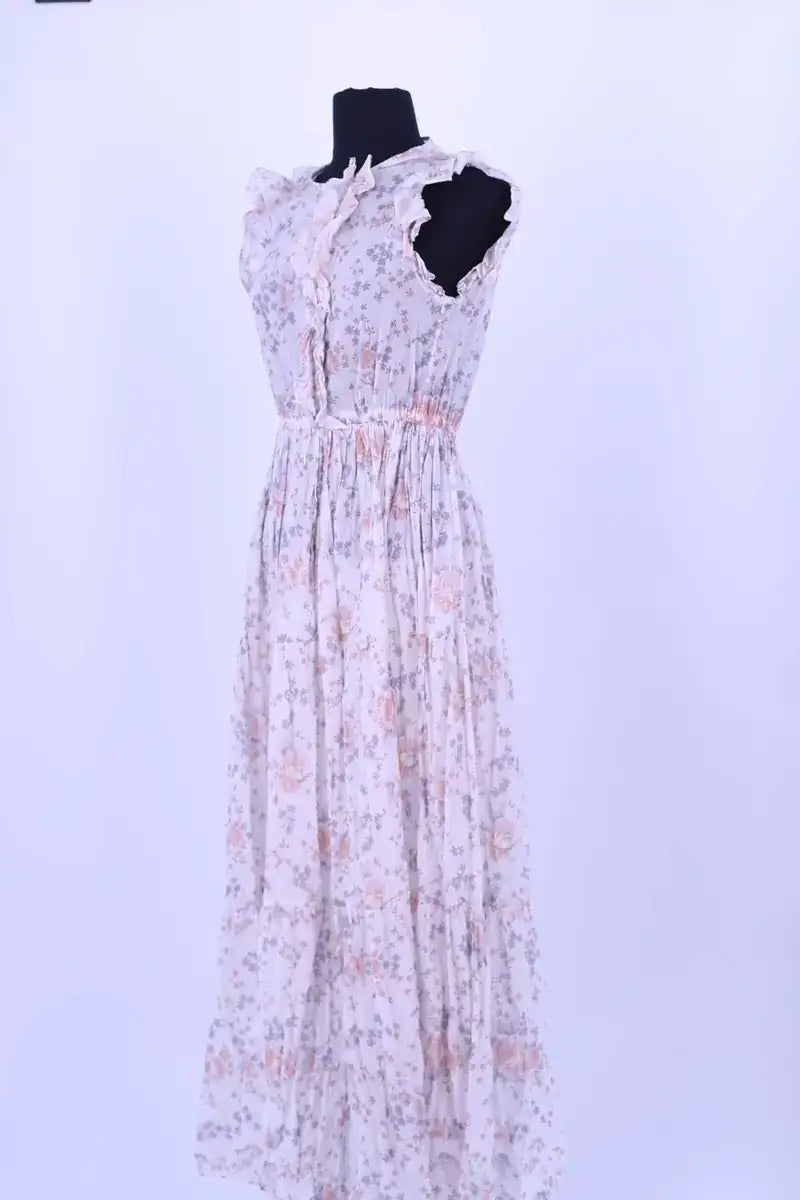 Robe Maje Blanc en Coton
